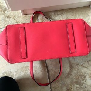 Kate Spade Large Red Saffiano Leather Tote